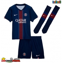 Camisa de Futebol Paris Saint-Germain Lucas Hernandez #21 Equipamento Principal Infantil 2025-26 Manga Curta (+ Calças curtas)